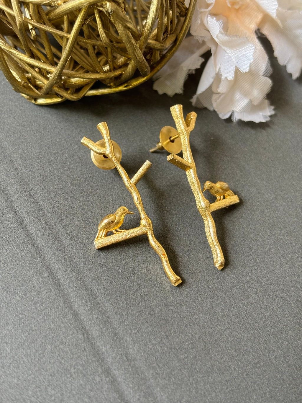 Bird Stem Earring