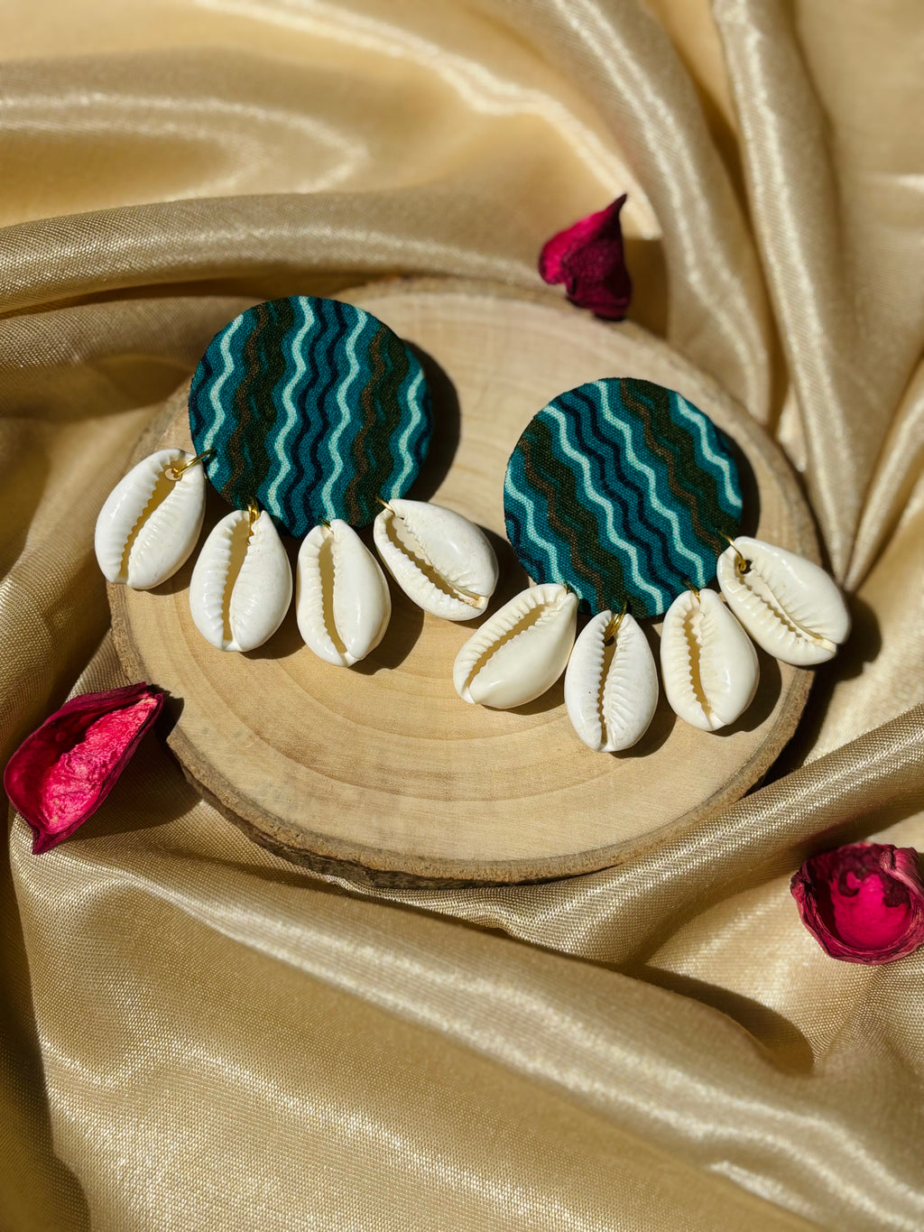 Leheriya Fabric Earring