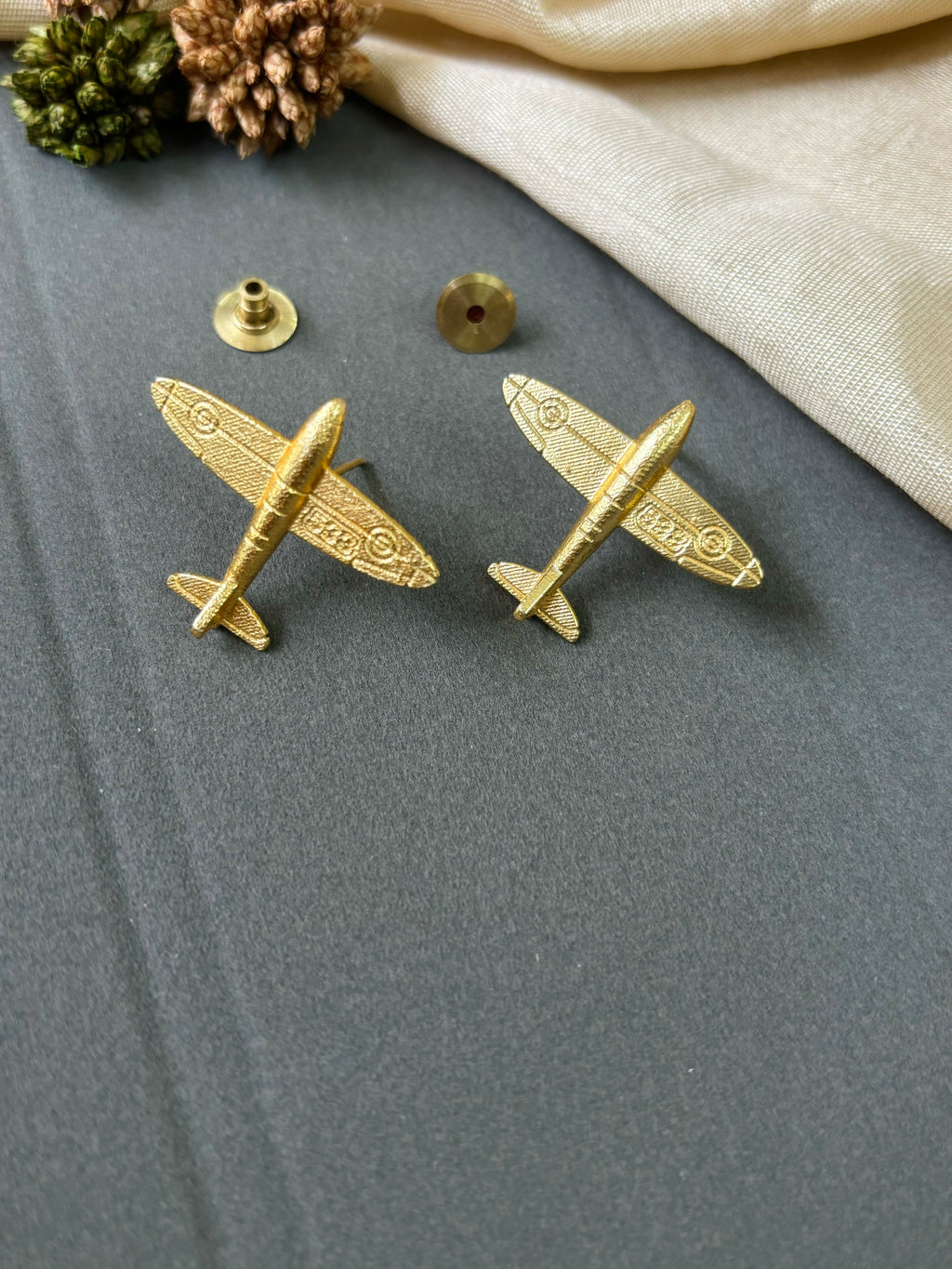 Airplane Stud Earring