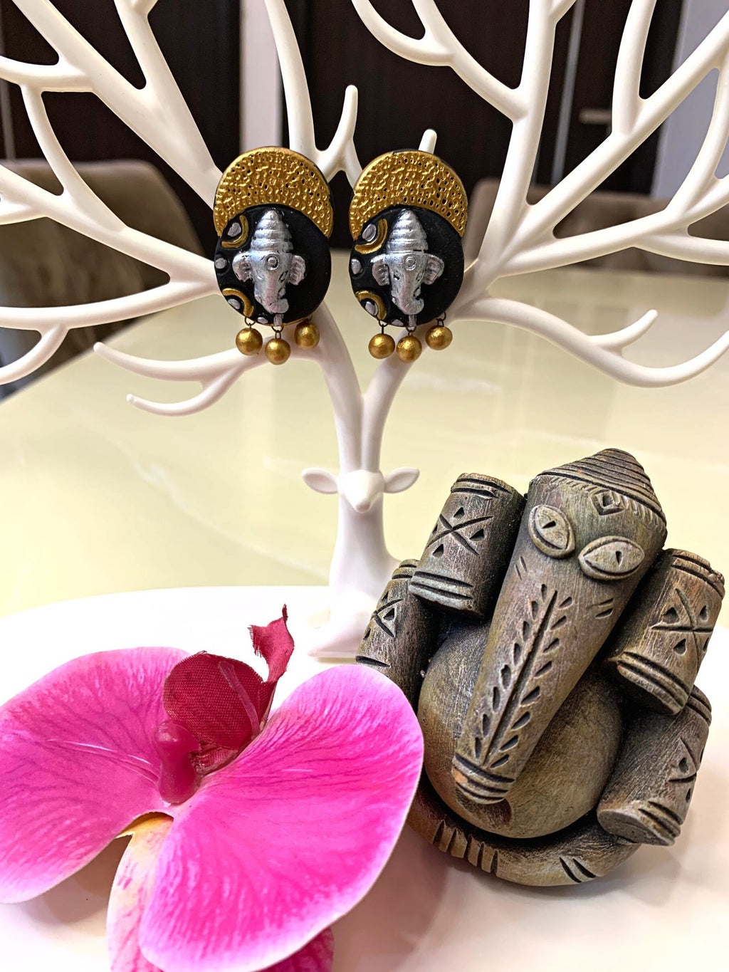 Gajanan Terracotta Earrings