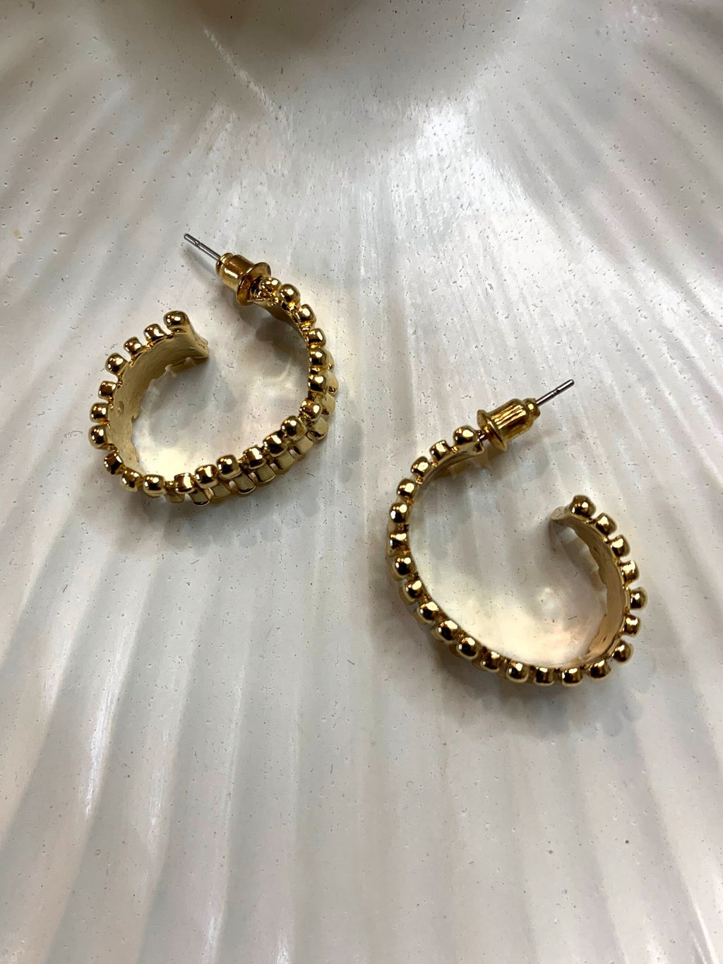 Golden Ring Studs