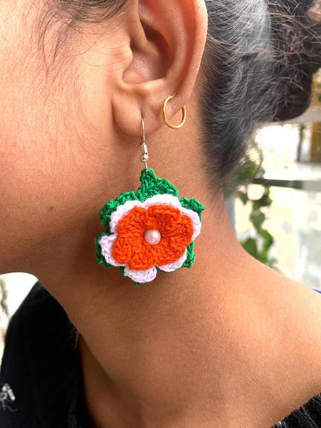 Tiranga Phool Earring