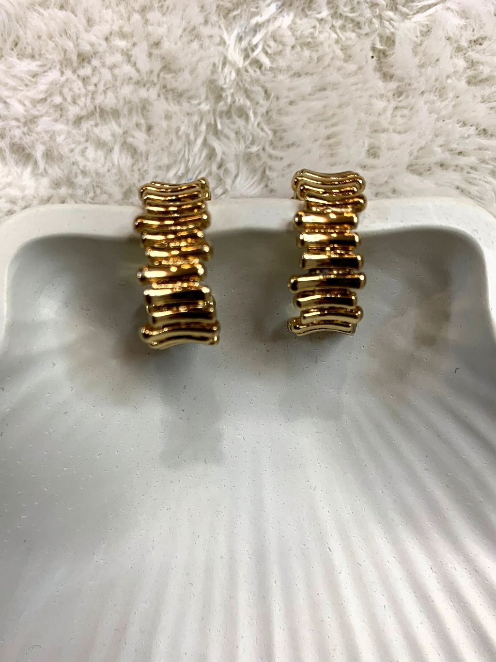 Golden Ring Studs