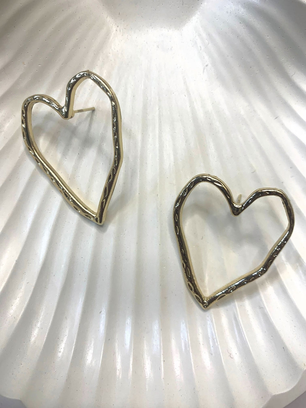 Golden Heart Earrings